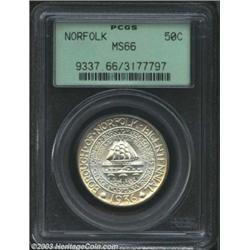 1936 50C Norfolk MS66 PCGS.