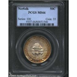 1936 50C Norfolk MS66 PCGS.