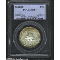 1936 50C Norfolk MS67 PCGS.