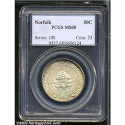 1936 50C Norfolk MS68 PCGS.