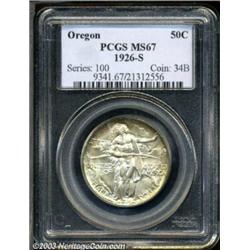 1926-S 50C Oregon MS67 PCGS.