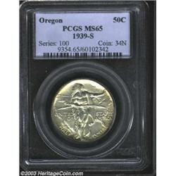 1939-S 50C Oregon MS65 PCGS.