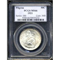 1921 50C Pilgrim MS66 PCGS.