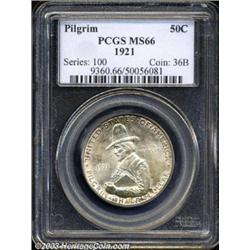 1921 50C Pilgrim MS66 PCGS.