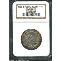 1936-D 50C Rhode Island MS66 NGC.