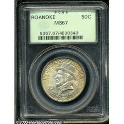 1937 50C Roanoke MS67 PCGS.