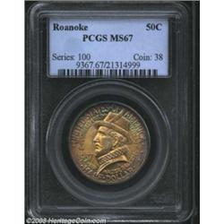 1937 50C Roanoke MS67 PCGS.