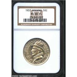 ROANOKE 50C MS65 Prooflike NGC.