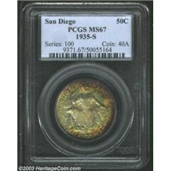 1935-S 50C San Diego MS67 PCGS.