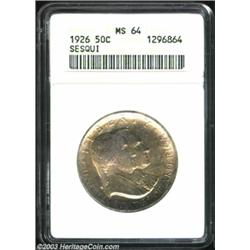 1926 50C Sesquicentennial MS64 ANACS.