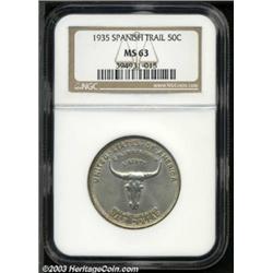 1935 50C Spanish Trail MS63 NGC.