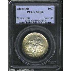 1925 50C Stone Mountain MS66 PCGS.