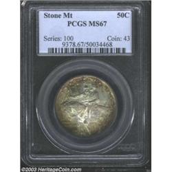 1925 50C Stone Mountain MS67 PCGS.