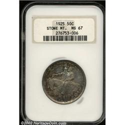 1925 50C Stone Mountain MS67 NGC.