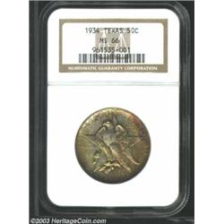 1934 50C Texas MS66 NGC.