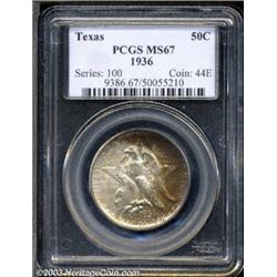 1936 50C Texas MS67 PCGS.