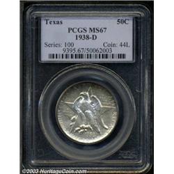 1938-D 50C Texas MS67 PCGS.