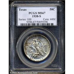 1938-S 50C Texas MS67 PCGS.