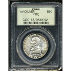 1925 50C Vancouver MS65 PCGS.