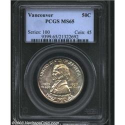 1925 50C Vancouver MS65 PCGS.