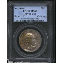 1927 50C Vermont MS66 PCGS.