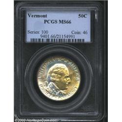 1927 50C Vermont MS66 PCGS.