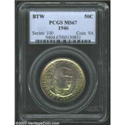 1946 50C Booker T. Washington MS67 PCGS.