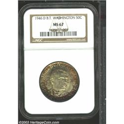 1946-D 50C Booker T. Washington MS67 NGC.