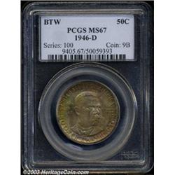 1946-D 50C Booker T. Washington MS67 PCGS.
