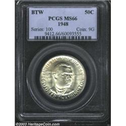 1948 50C Booker T. Washington MS66 PCGS.