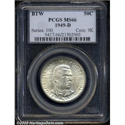 1949-D 50C Booker T. Washington MS66 PCGS.