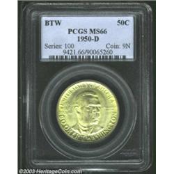 1950-D 50C Booker T. Washington MS66 PCGS.