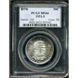 1951-S 50C Booker T. Washington MS66 PCGS.