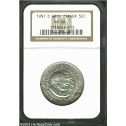 1951-D 50C Washington-Carver MS66 NGC.