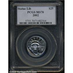 2002 P$25 Quarter-Ounce Platinum Eagle MS70 PCGS.