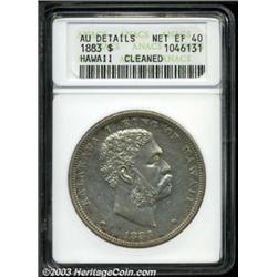 1883 $1 Hawaii Dollar--Cleaned--ANACS. AU Details, Net XF40.