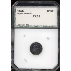 1865 H10C Half Dime PR61 PCI (PR61).