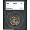 Image 1 : 1854 50C Arrows Half Dollar MS64 SEGS (MS64 Questionable Toning).