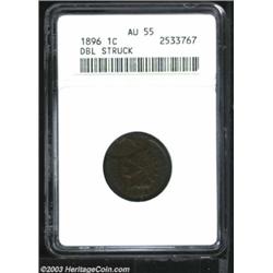 1896 1C Cent--Double Struck--ANACS.