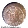 Image 2 : 1901 1C Cent--Struck 15% Off Center--MS65 Red and Brown NGC.