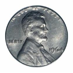 1964 1C Cent--Struck on Clad 10C Planchet--MS63 PCGS.