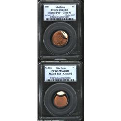 Undated (2000) Cent MS64 Red PCGS,