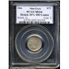 Image 1 : 1866 3CN Three Cent Nickel--Struck 20% Off Center--MS60 PCGS.