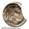 Image 1 : 1919 5C Nickel--On 15% Curved Clipped Planchet--MS64 NGC.