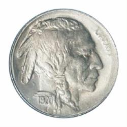 1920 5C Nickel--Partial Collar Strike--MS64 PCGS.