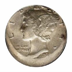 1928-S 10C Dime--Struck 15% Off Center--MS62 PCGS.