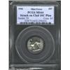 Image 3 : 1966 25C Quarter--Struck on Clad 10C Planchet--MS64 PCGS.