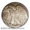 Image 2 : 1944 50C Half Dollar--Struck on a Silver 25C Planchet--MS65 PCGS.
