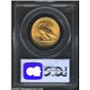 Image 2 : 1908 $10 With Motto Indian Eagle--Laminated Planchet Obverse--MS63 PCGS.