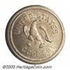 Image 2 : Lustrous 1863 Washington Token Off Metal Strike Copper Nickel MS63 Uncertified.